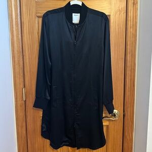 NWT 2016 DKNY Sateen Jacket Dress Color Black Size Small